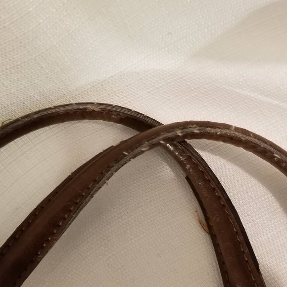 Cream Knit Canvas Floral Pattern Satchel Bag - Picture 7 of 12